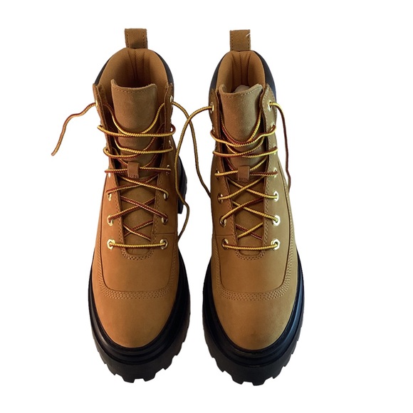 Timberland Boots Wheat Sky Platform Chunky Boots Lace Up Women's 8.5 - Picture 12 of 14